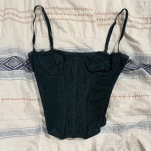 Dark Green Corset